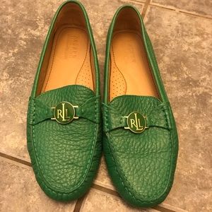Green Ralph Lauren loafers 💚